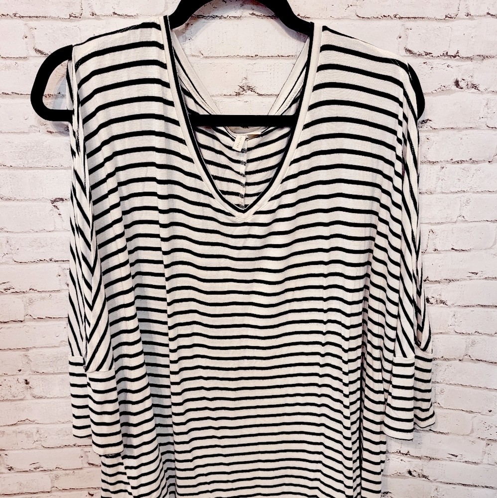 CATO Striped Top 3/4 Sleeve